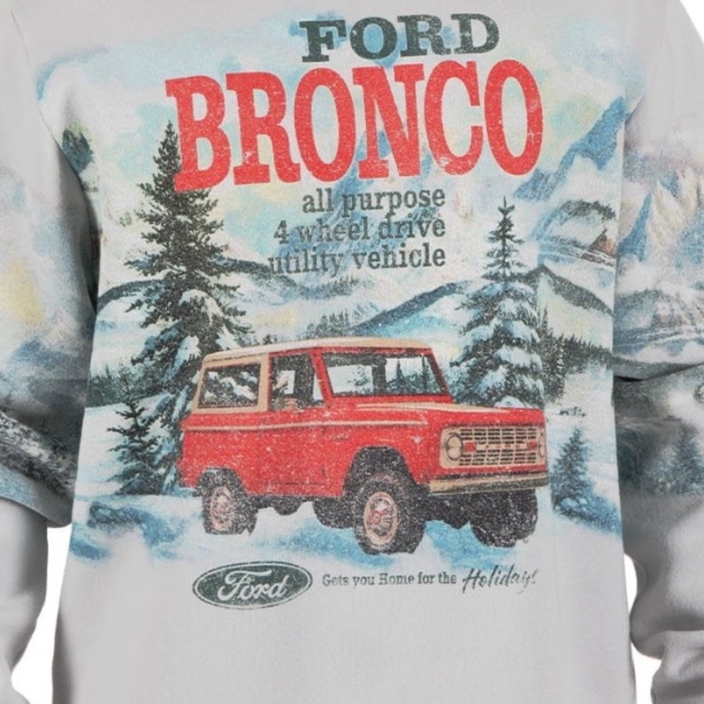 Ford Bronco Christmas Sweater Sweatshirt Vintage Graphic VIRAL 1-XL & XXL left! - Picture 2 of 11